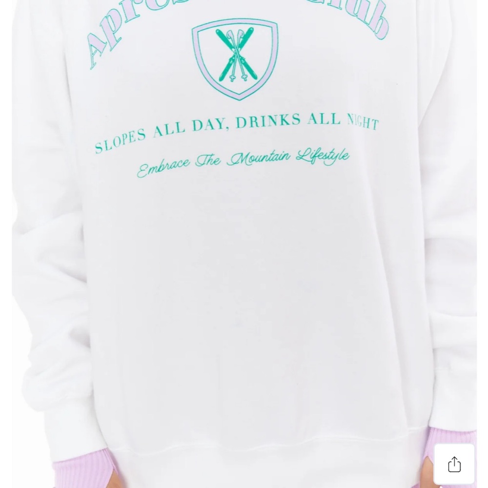 Après Ski Club White Sweater - Picture 2 of 3
